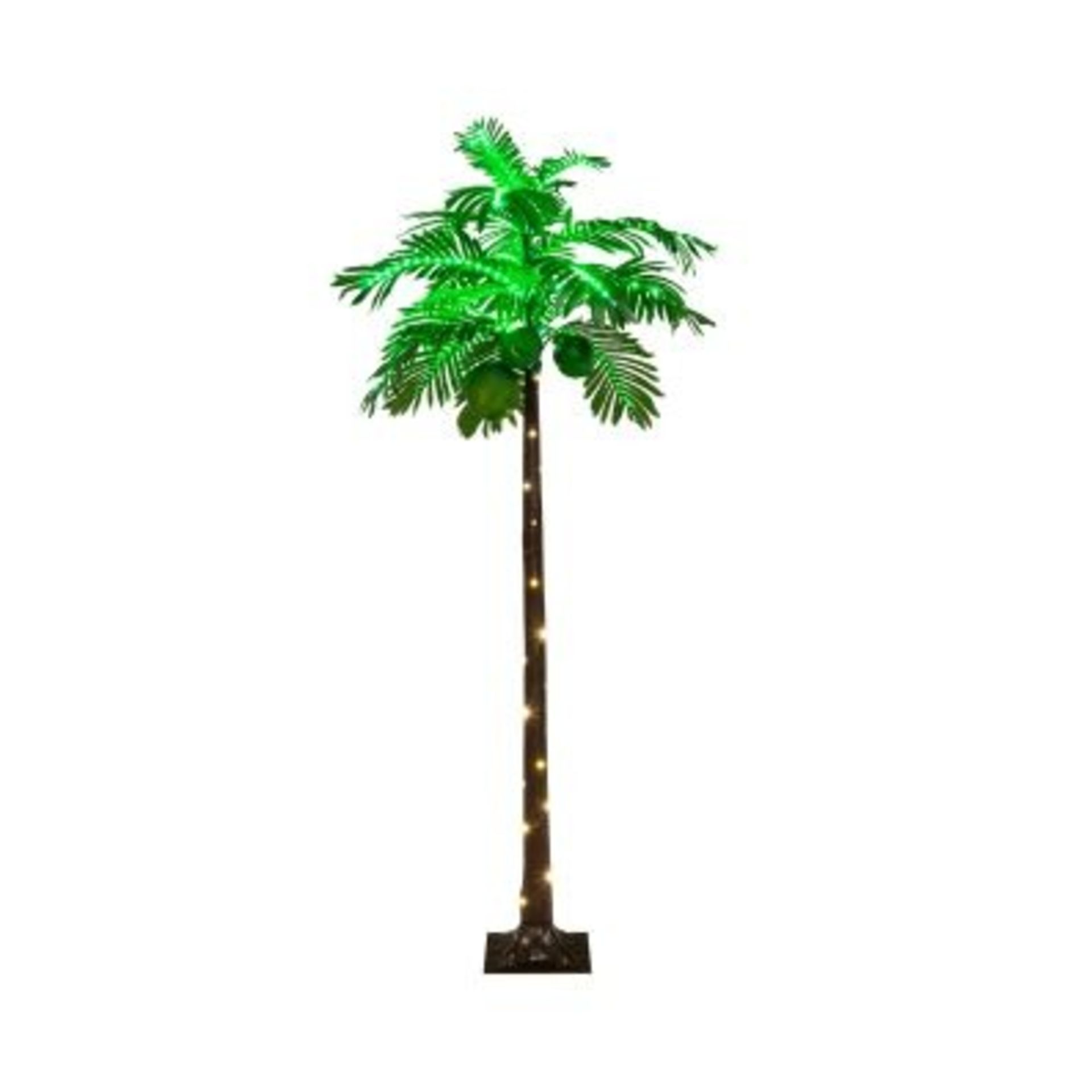 Hawaiian-Style LED Lighted Tropical Artificial Palm Tree - ER53