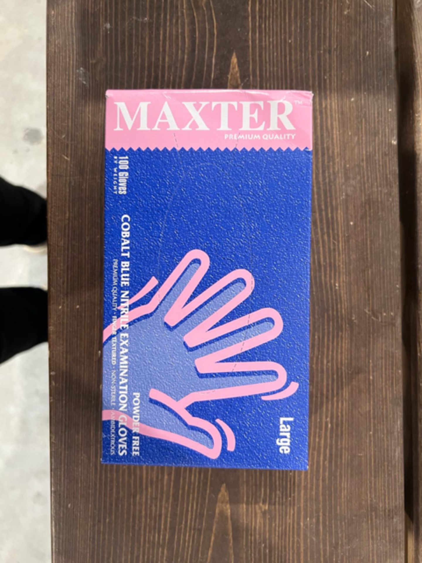 770 X BRAND NEW PACKS OF 100 MAXTER BLUE NITRILE DISPOSABLE GLOVES SIZE LARGE EXP MARCH 2024 - Image 2 of 4