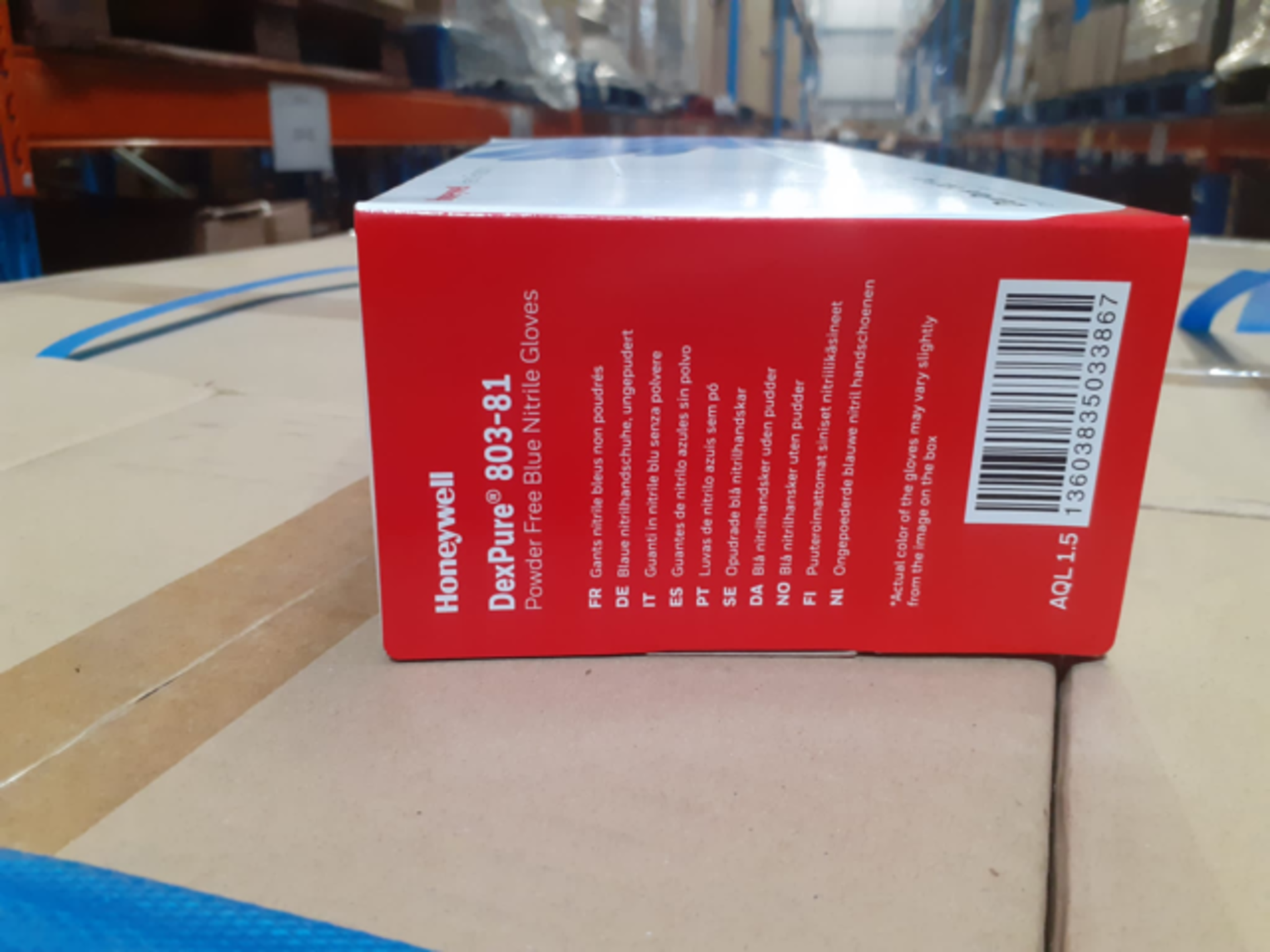 540 X BRAND NEW PACKS OF 200 HONEYWELL DEXPURE POWDER FREE BLUE NITRILE GLOVES SIZE MEDIUM EXP - Image 5 of 7