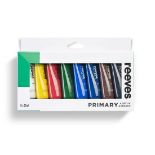 TRADE LOT TO CONTAIN 96x BRAND NEW REEVES Acrylic Primary Colour Pain Set - 8 x 22ml. RRP £12.99