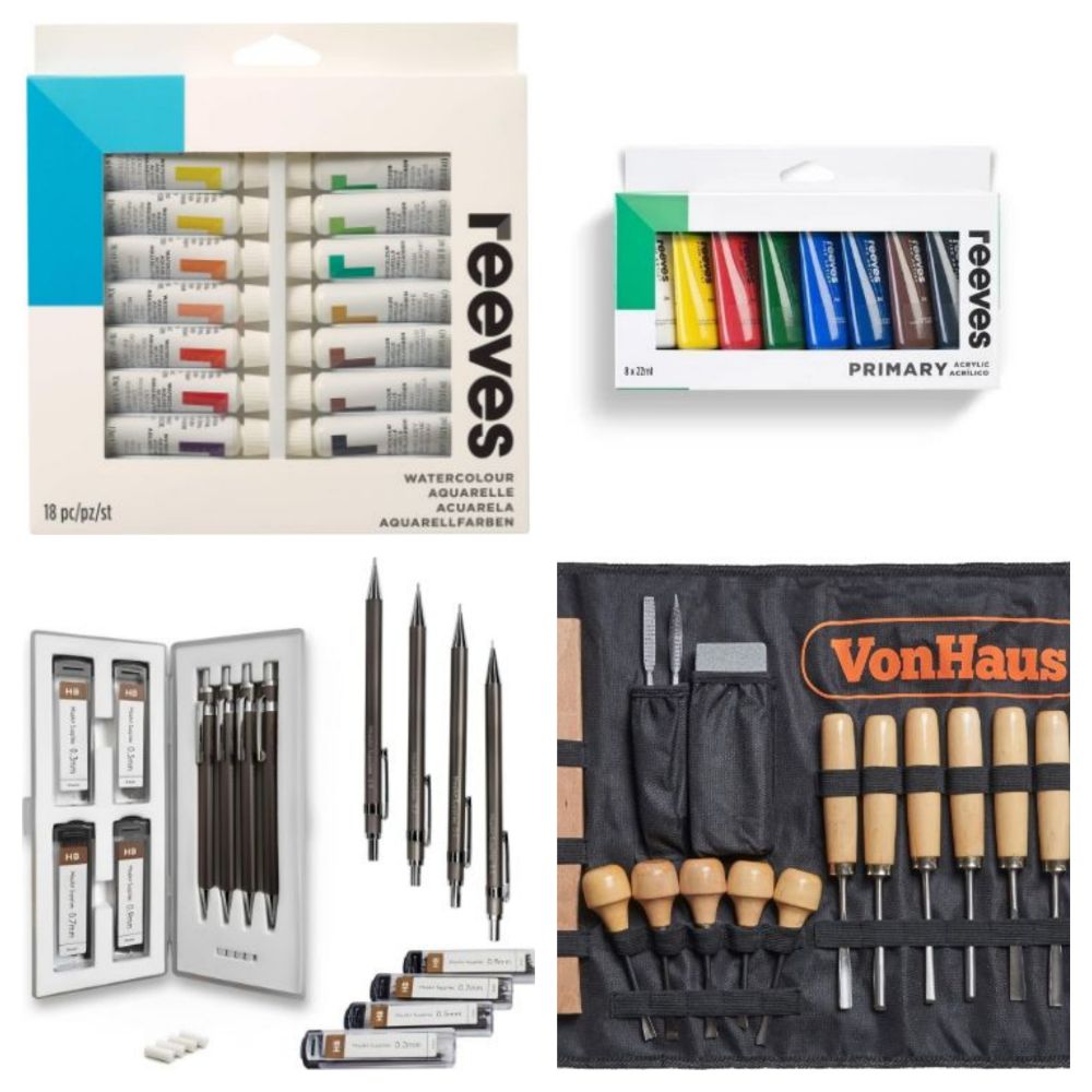 Liquidation of High Quality Craft Stock - Paints, Pencils, Carving Sets, Notebooks & More - Huge Re-Sale Potential & Value - Delivery Available!