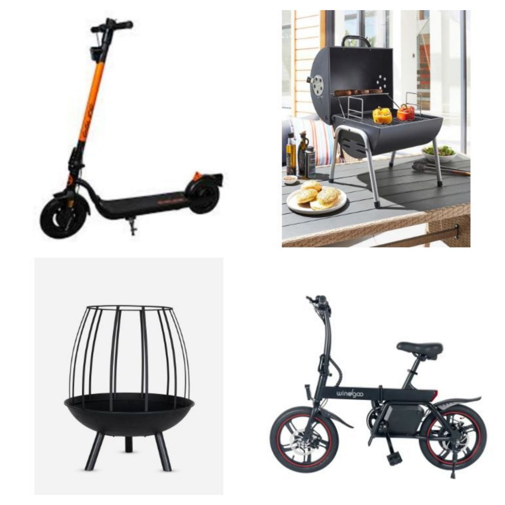 Liquidation of New & Boxed Premium Outdoor Rattan Sets, Electric Bike, Electrics Scooters, Firepits, Trampolines & More - Delivery Available!