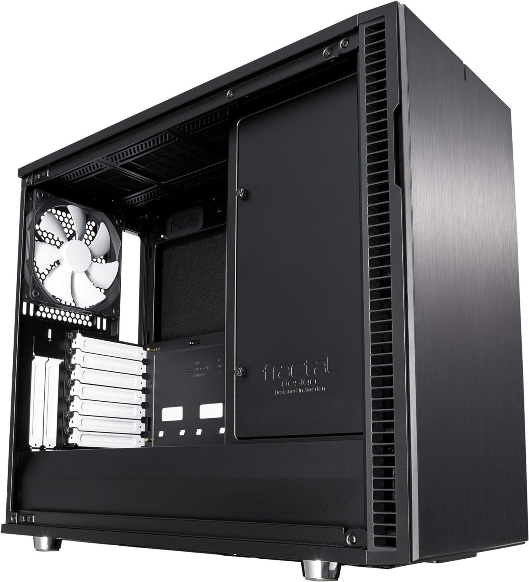 NEW & BOXED FRACTAL DESIGN Define R6 Mid Tower ATX Computer Case- BLACK. RRP £161.94. (R6-7). - Image 3 of 8