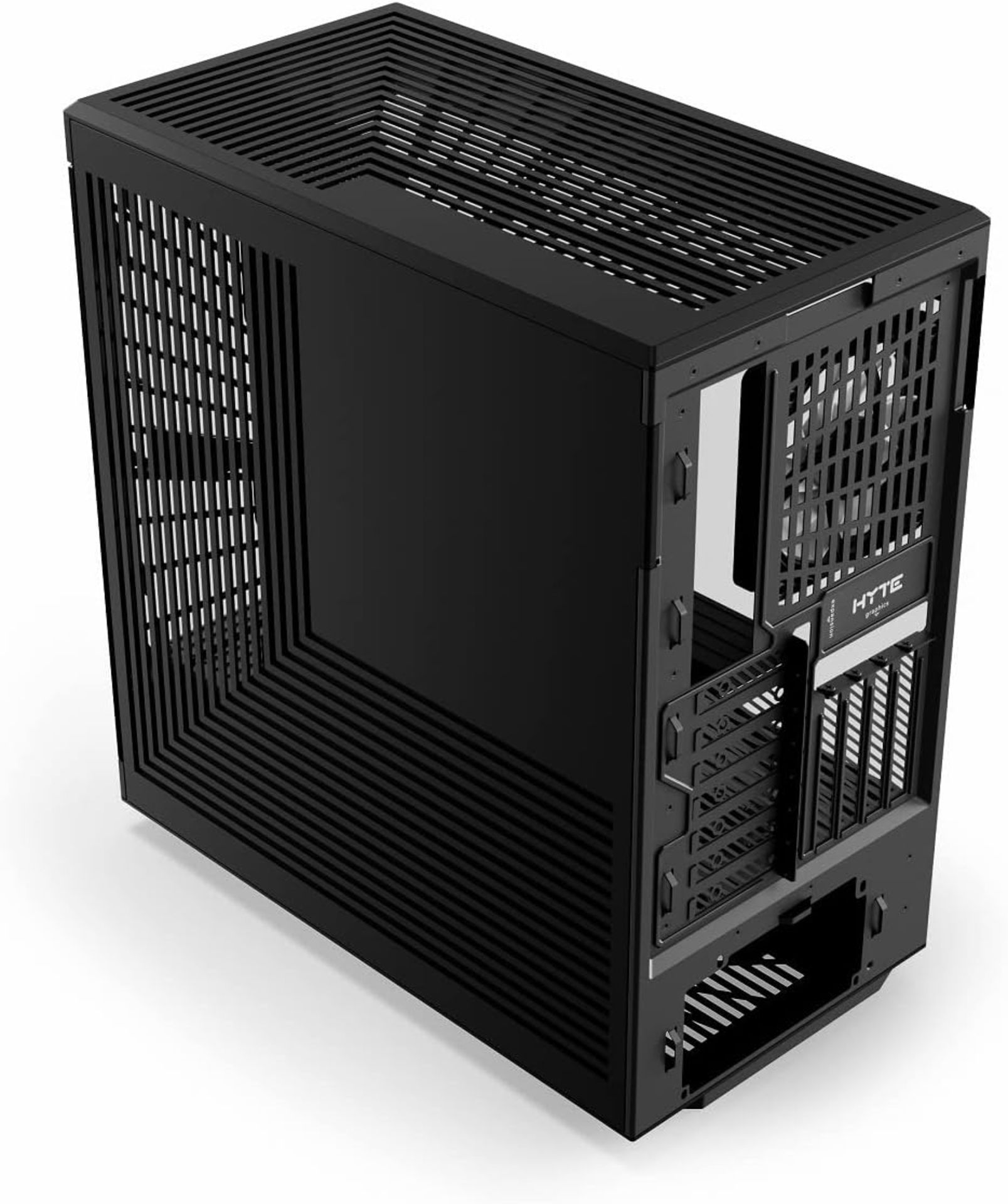 NEW & BOXED HYTE Y40 Mid-Tower ATX Case - Black. RRP £159.98. (R15R). The HYTE Y40 Mid-Tower ATX - Image 3 of 5