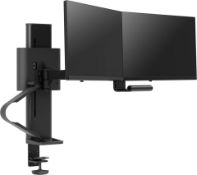 NEW & BOXED ERGOTRON Trace Dual Monitor Arm, VESA Desk Mount. RRP £417. (PCK5). for 2 Monitors Up to