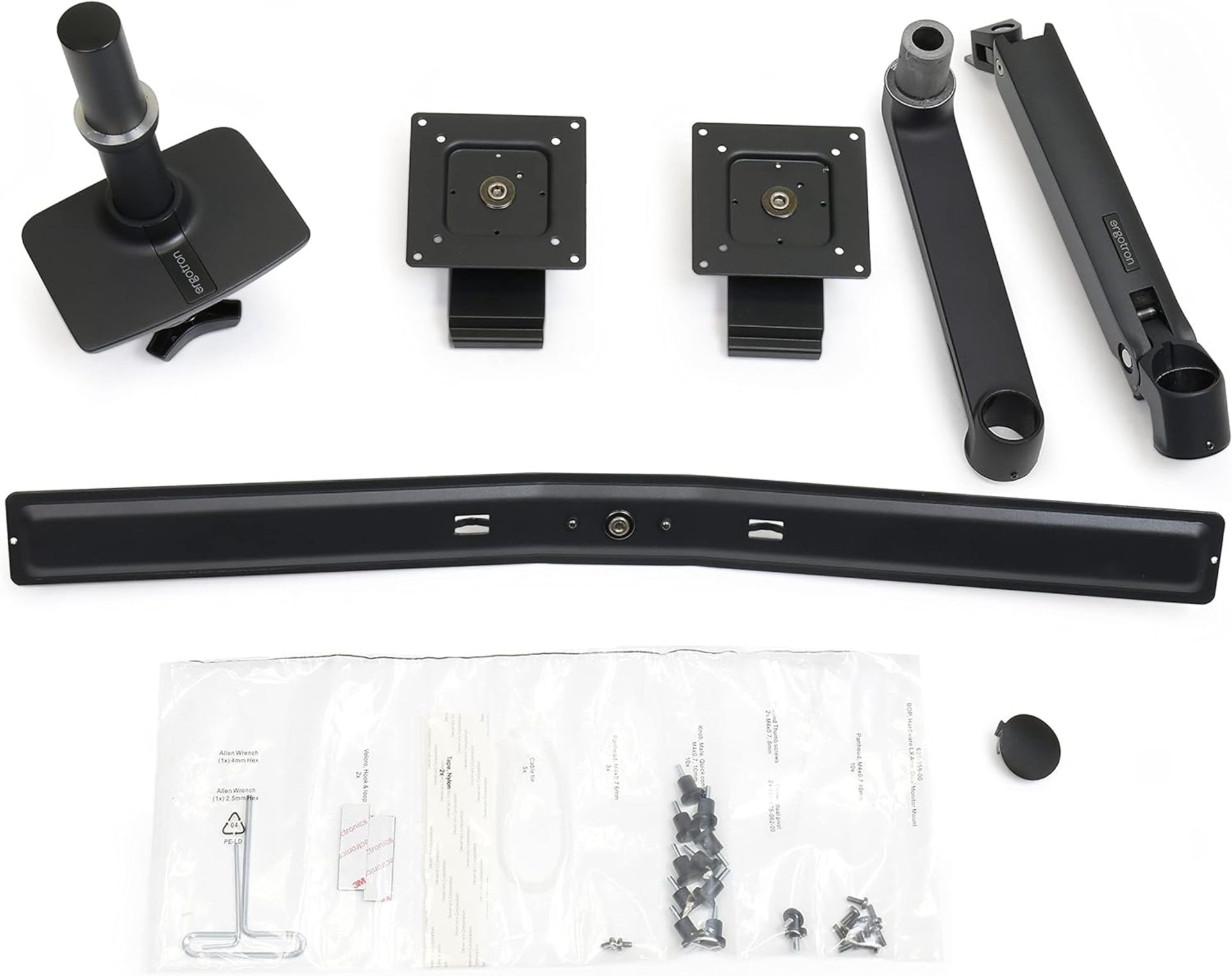NEW & BOXED ERGOTRON LX - Mounting kit (articulating arm, 2 pivots, dual displays bow, base, 2-piece - Image 8 of 8