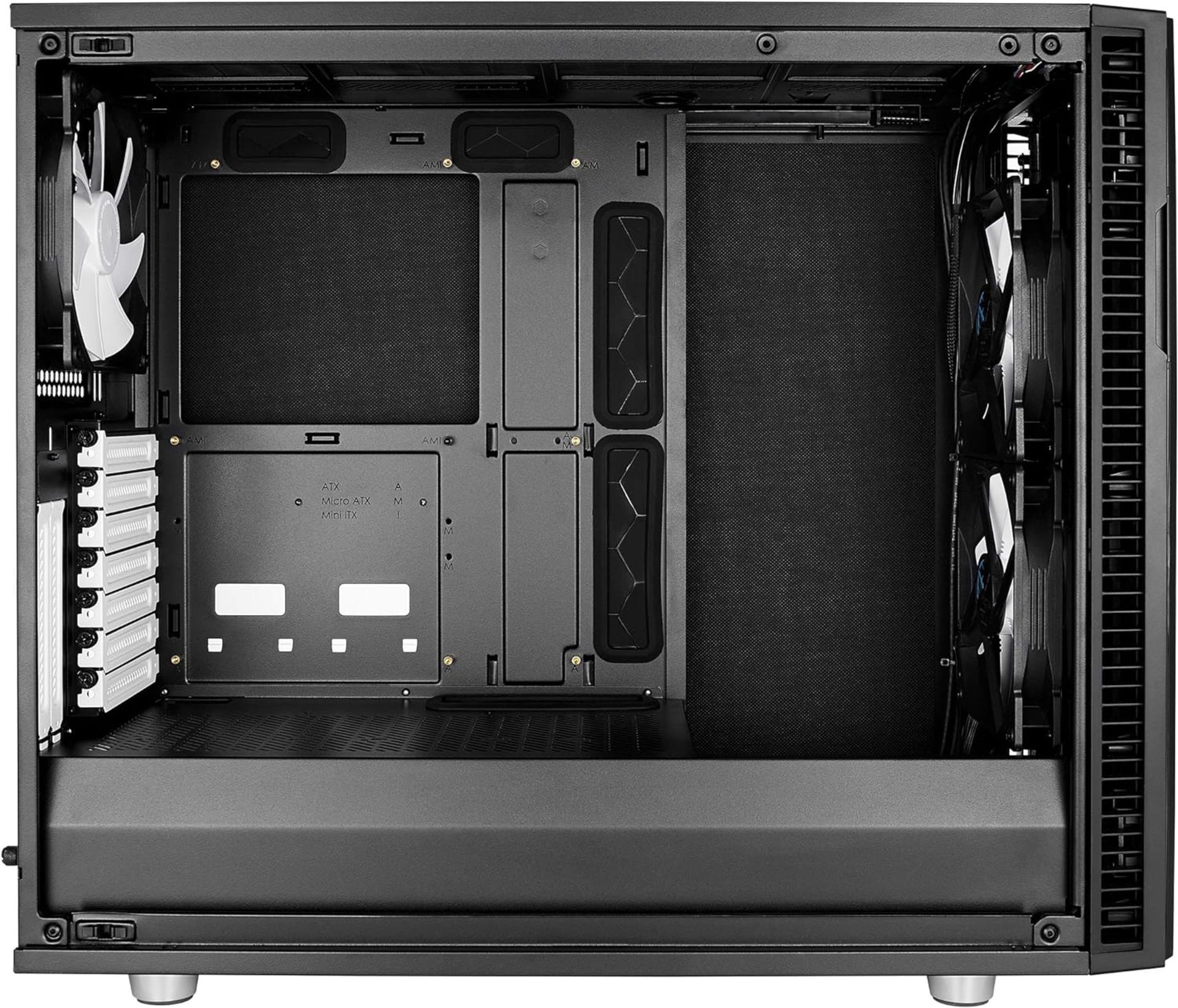 NEW & BOXED FRACTAL DESIGN Define R6 Mid Tower ATX Computer Case- BLACK. RRP £161.94. (R6-7). - Image 6 of 8