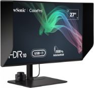 BRAND NEW FACTORY SEALED VIEWSONIC VP2786-4K ColorPro 27-inch IPS 4K UHD Monitor. RRP £1028. (PCK4).
