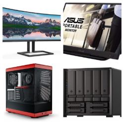 Box.com Tech Liquidation - Servers, Curved Monitors, Portable Monitors, Speakers, Laptop, PCs, Racing Wheel, Printer & More! Delivery Available!
