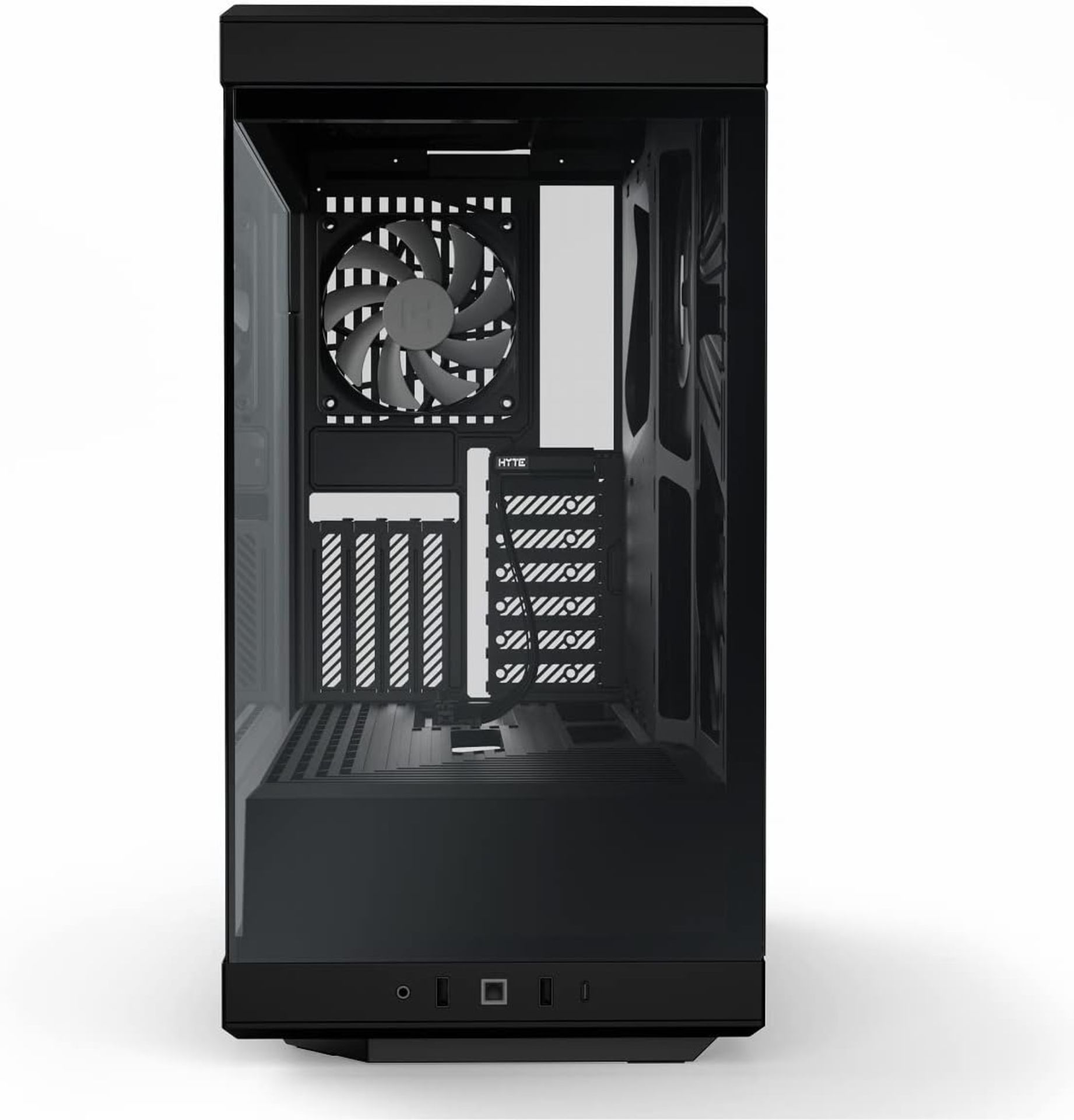 NEW & BOXED HYTE Y40 Mid-Tower ATX Case - Black. RRP £159.98. (R15R). The HYTE Y40 Mid-Tower ATX - Image 2 of 5