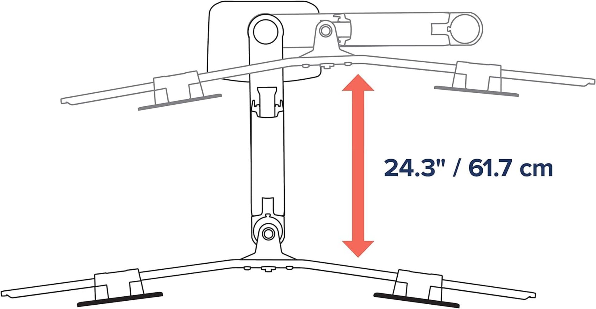 NEW & BOXED ERGOTRON LX - Mounting kit (articulating arm, 2 pivots, dual displays bow, base, 2-piece - Image 6 of 8