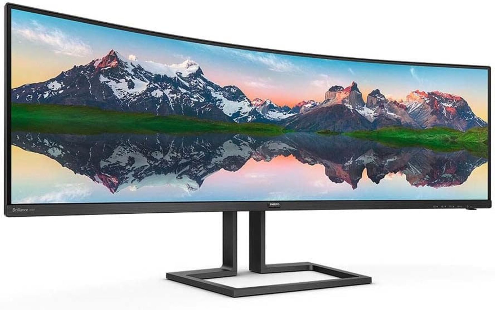 NEW & BOXED PHILIPS 498P9Z/00 49 Inch DQHD Curved UltraWide 165hz Monitor. RRP £859. 32:9