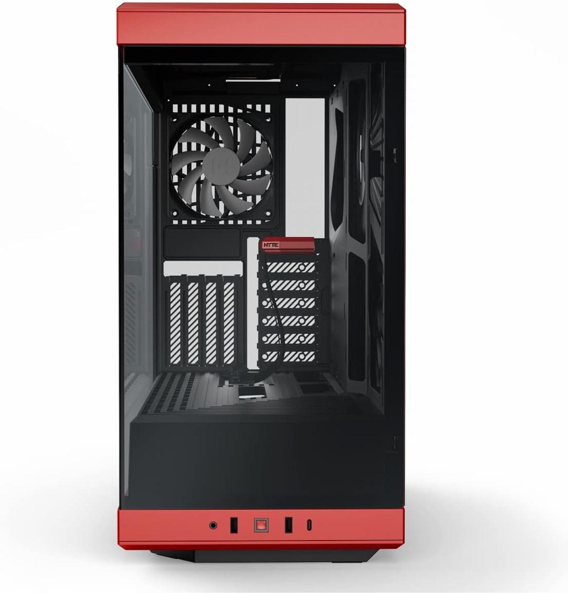 NEW & BOXED HYTE Y40 Mid-Tower ATX Case - Black & Red. RRP £164.99. (R6-7). The HYTE Y40 Mid-Tower - Bild 2 aus 5