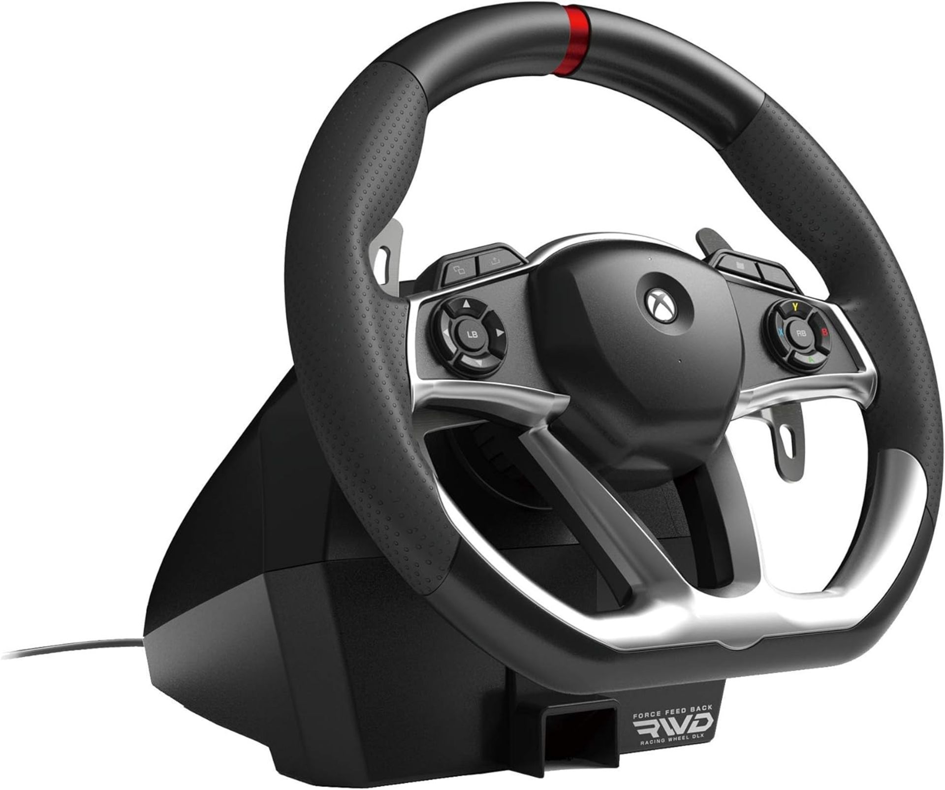 NEW & BOXED HORI Force Feedback Racing Wheel DLX. RRP £199.99. Realistic force feedback. mount - Image 3 of 5