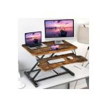 Adjustable Standing Desk Converter Sit to Stand Desk Raiser. - R13a.13. Catering to the scientific