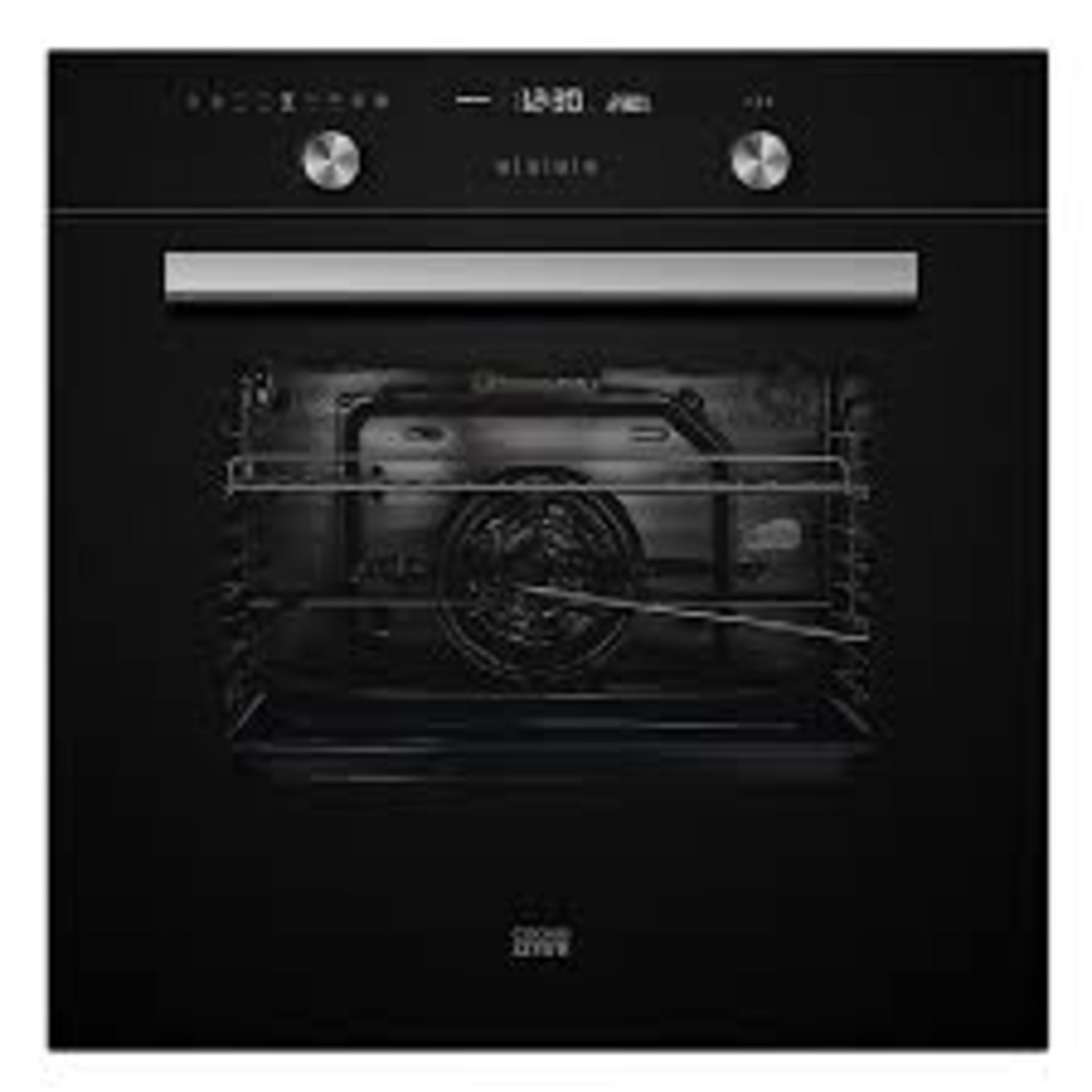 Cooke & Lewis CLMFBLa Built-in Single Multifunction Oven - Black. - R19.