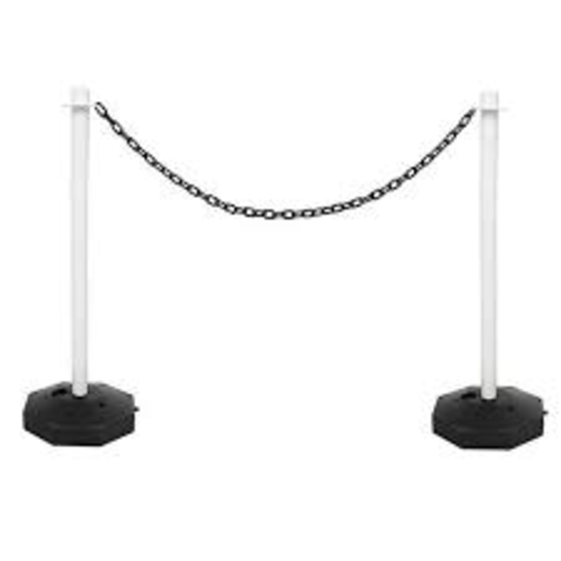 True Products Support Posts & Plastic Chain Barrier Set - R13a.10.