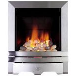 Focal Point Lulworth multi flue Brushed stainless steel effect. - R13a.11.