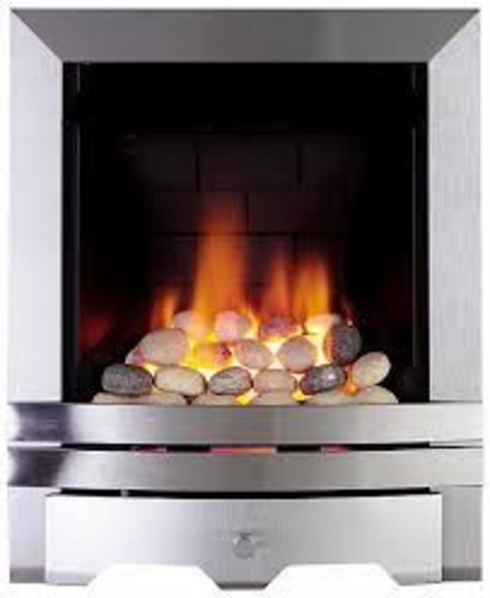 Focal Point Lulworth multi flue Brushed stainless steel effect. - R13a.11.