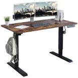 Height Adjustable Home Office Computer Desk. - R13a.6. Ultra-large Desktop: The adjustable