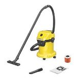 KARCHER WD3 1000W 17LTR WET & DRY VACUUM CLEANER 220-240V. - P3. Specifically designed for taking on