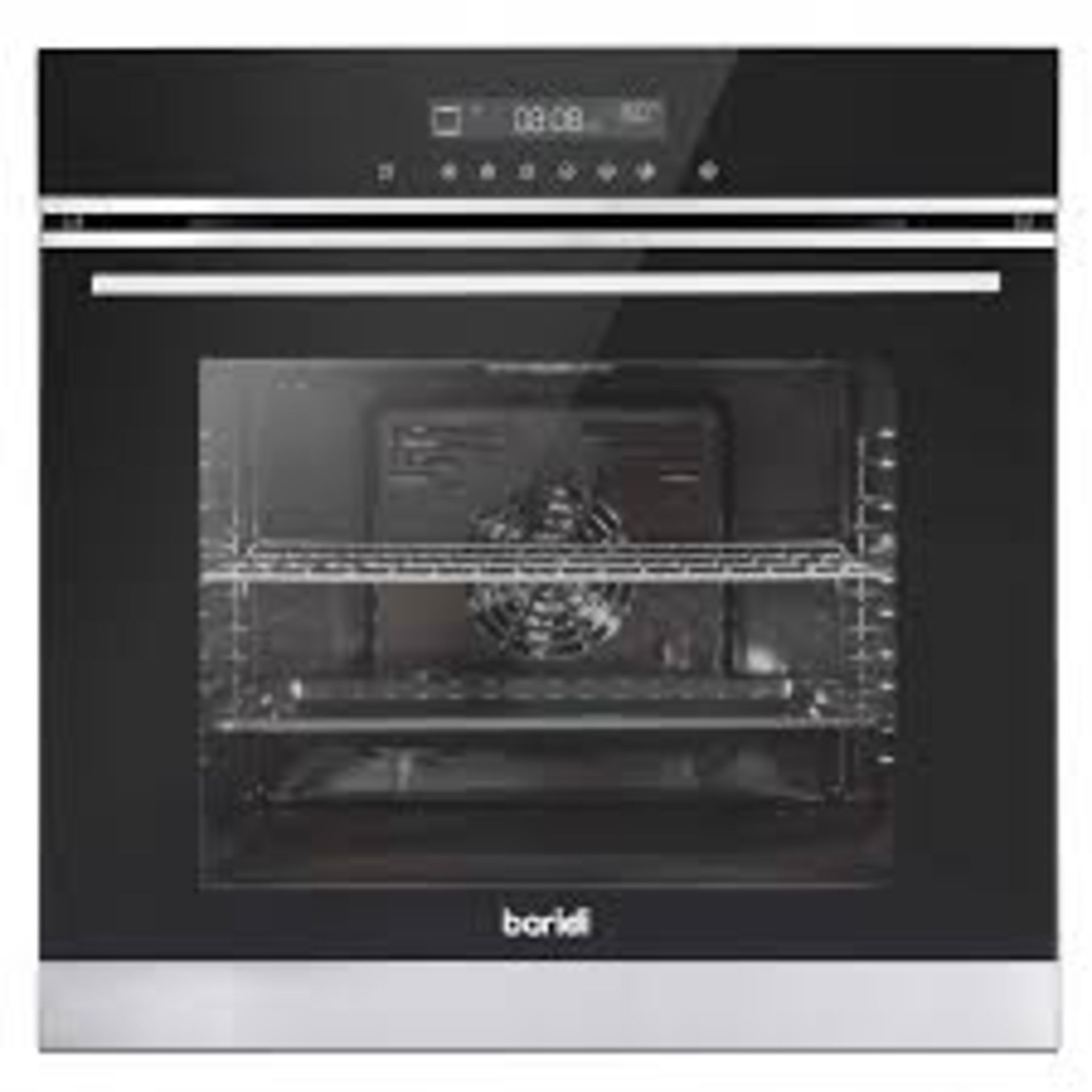 Goodhome 72L Built-In Fan Assisted Integrated Electric Touch Screen Oven - R19. *no door*