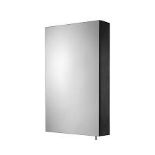 Croydex Dawley Matt Black Wall-mounted Single Bathroom Cabinet (H) 670mm (W) 400mm. - R13a.7.