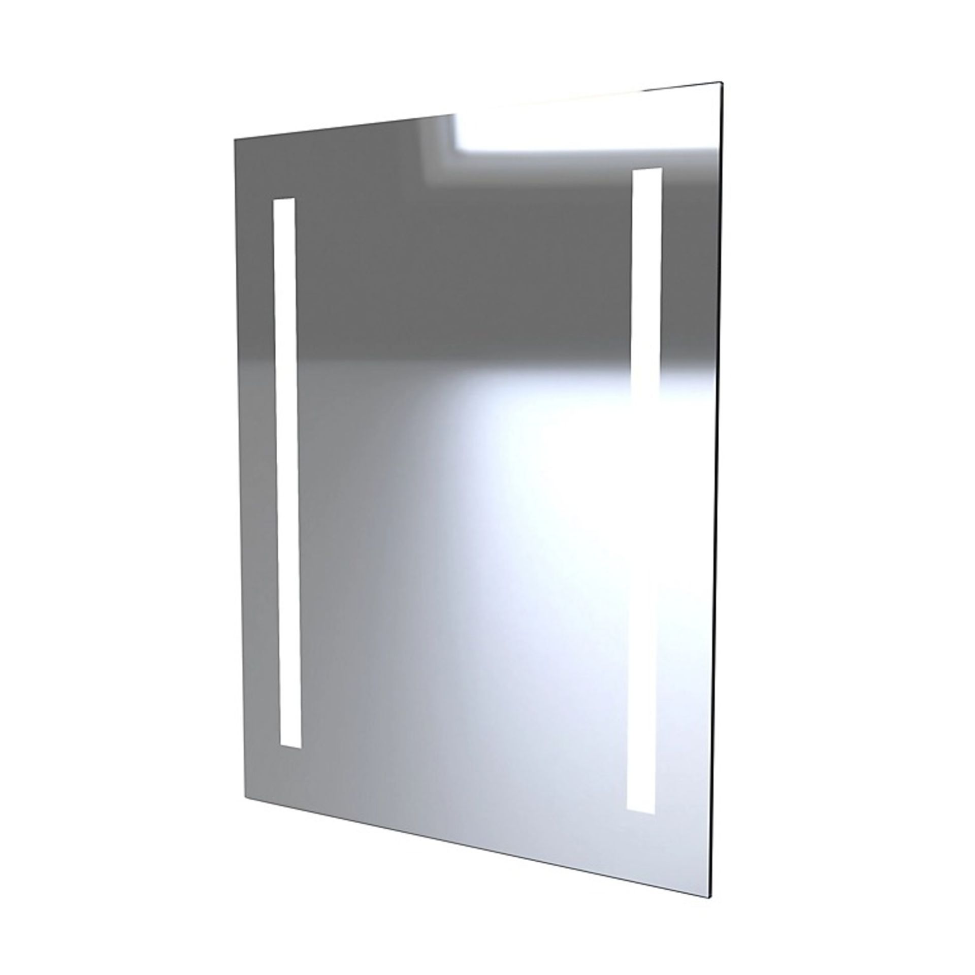 Sensio Ester Plus White Rectangular Wall-mounted Bathroom & WC Illuminated mirror - ER47