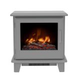 Be Modern Wilmslow 2kW Matt Grey Electric Stove - ER47