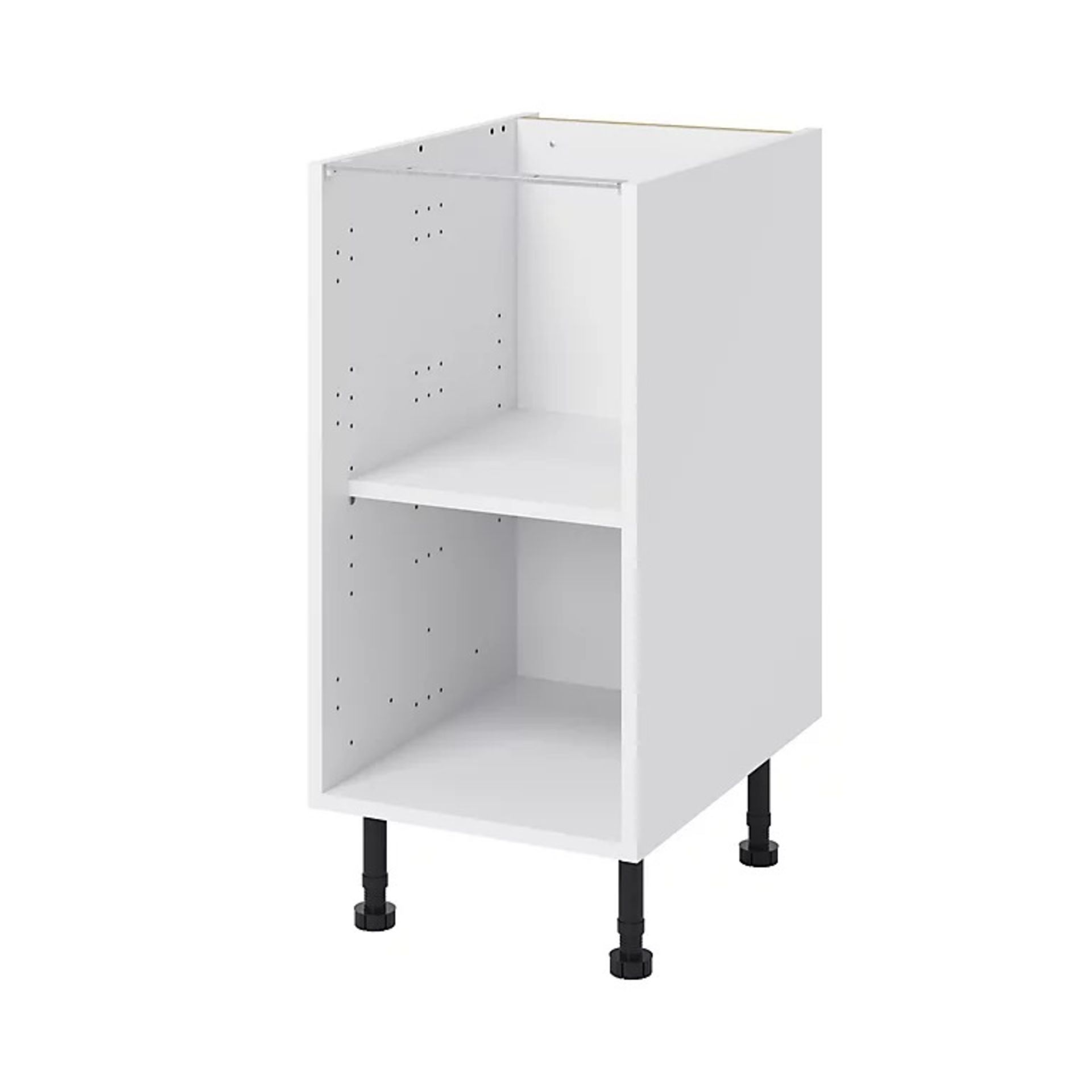 GoodHome Caraway White Base unit, (W)400mm - ER47