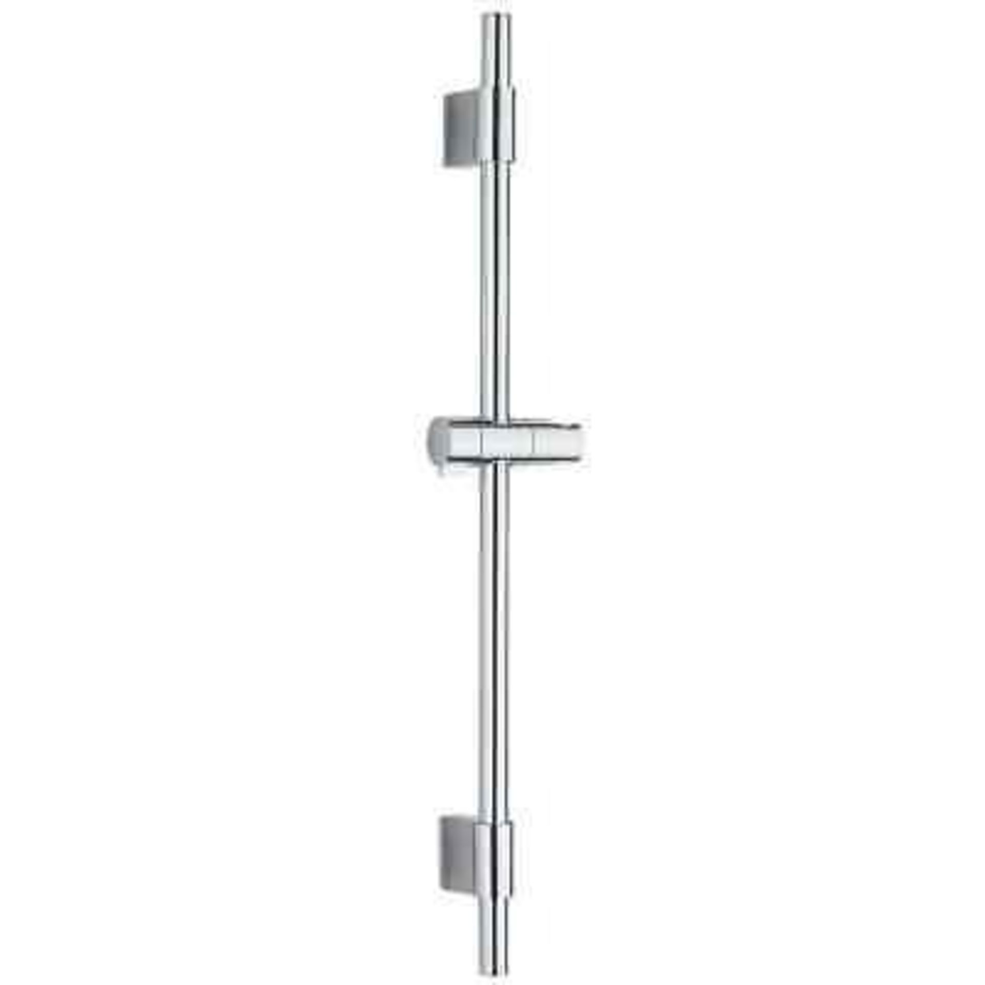 SWIRL SHOWER RAIL WITH SLIDER CHROME - ER49