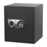 Safe Box Electronic Combination Steel 39.5L Black 3-8 Digit Code - ER47