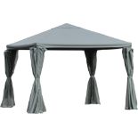 Outsunny 3 x 3(m) Aluminium Garden Gazebo Canopy Party Tent - ER48