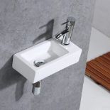 Gimify Cloakroom Basin Compact Bathroom Ceramic Sink - ER48