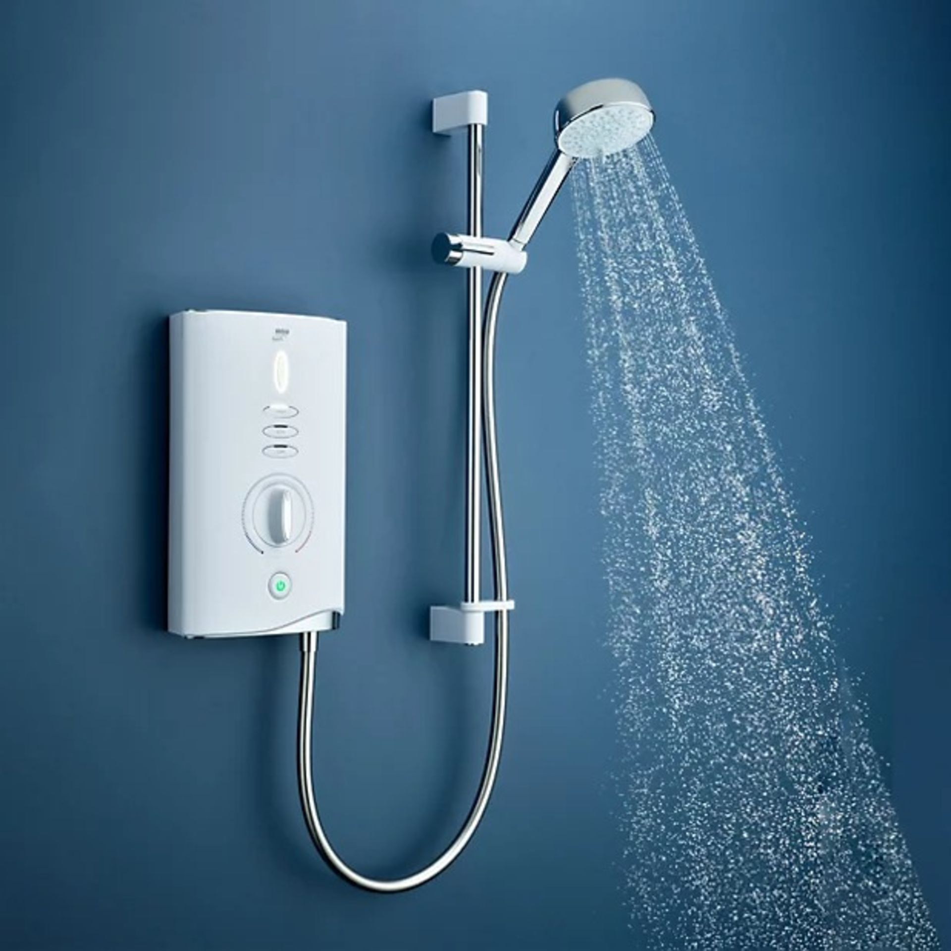 Mira Sport max single outlet Gloss White Electric Shower -ER49