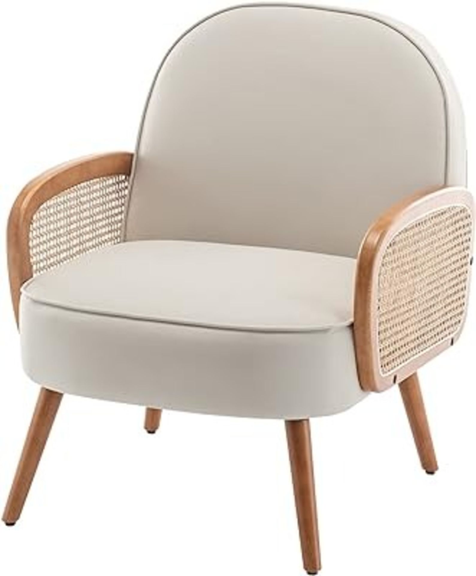 Accent Chair, Modern Armchair with Wood Legs - ER48 *Design may vary - ER48