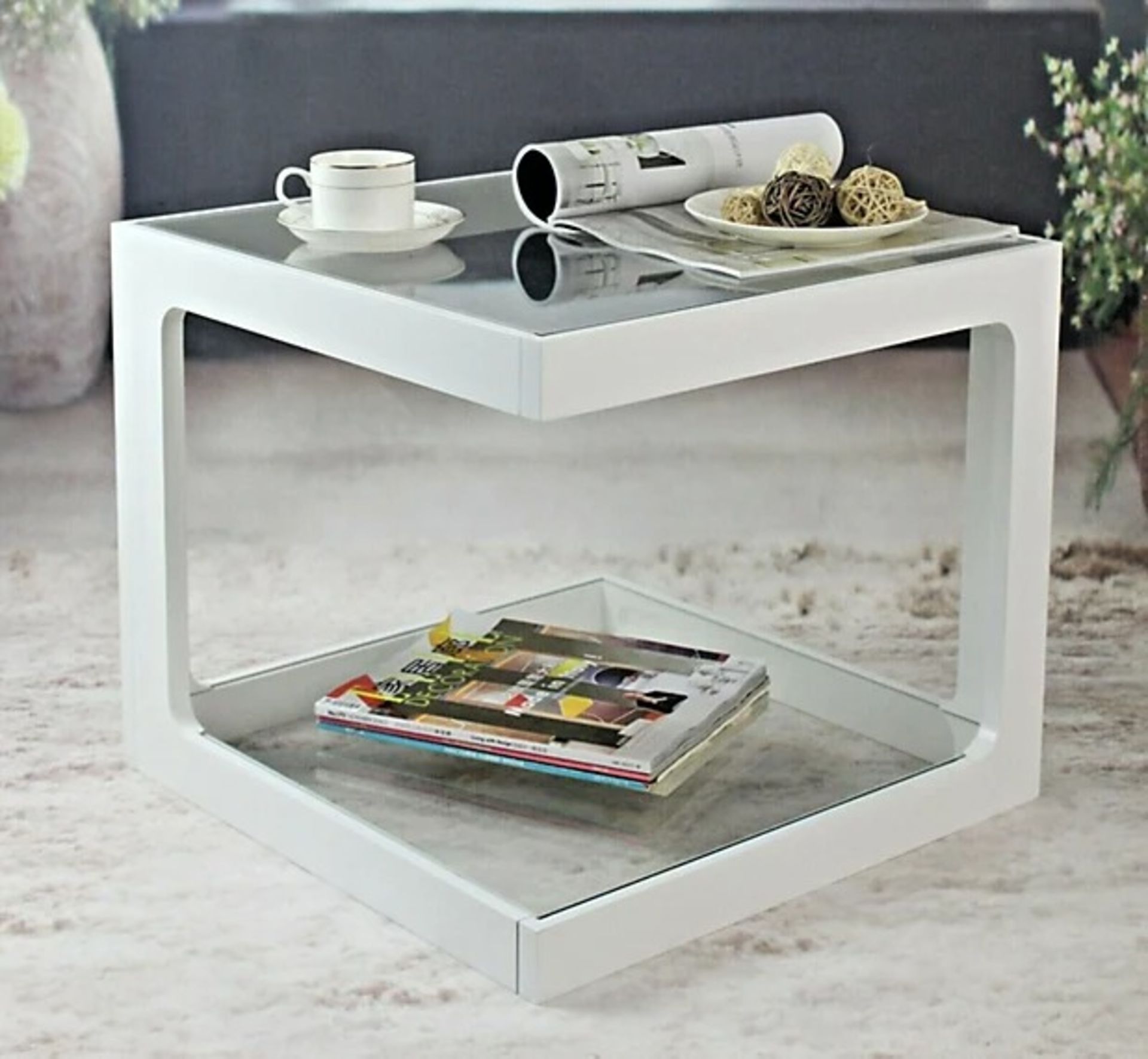 Rossini 2-Tier Side Table/Coffee Table/End Table/Lamp Table - ER48