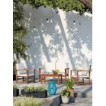 PALLET TO CONTAIN 5 X BRAND NEW JOHN LEWIS 4-Seater Garden Lounging Table & Chairs Set. RRP £898.50.
