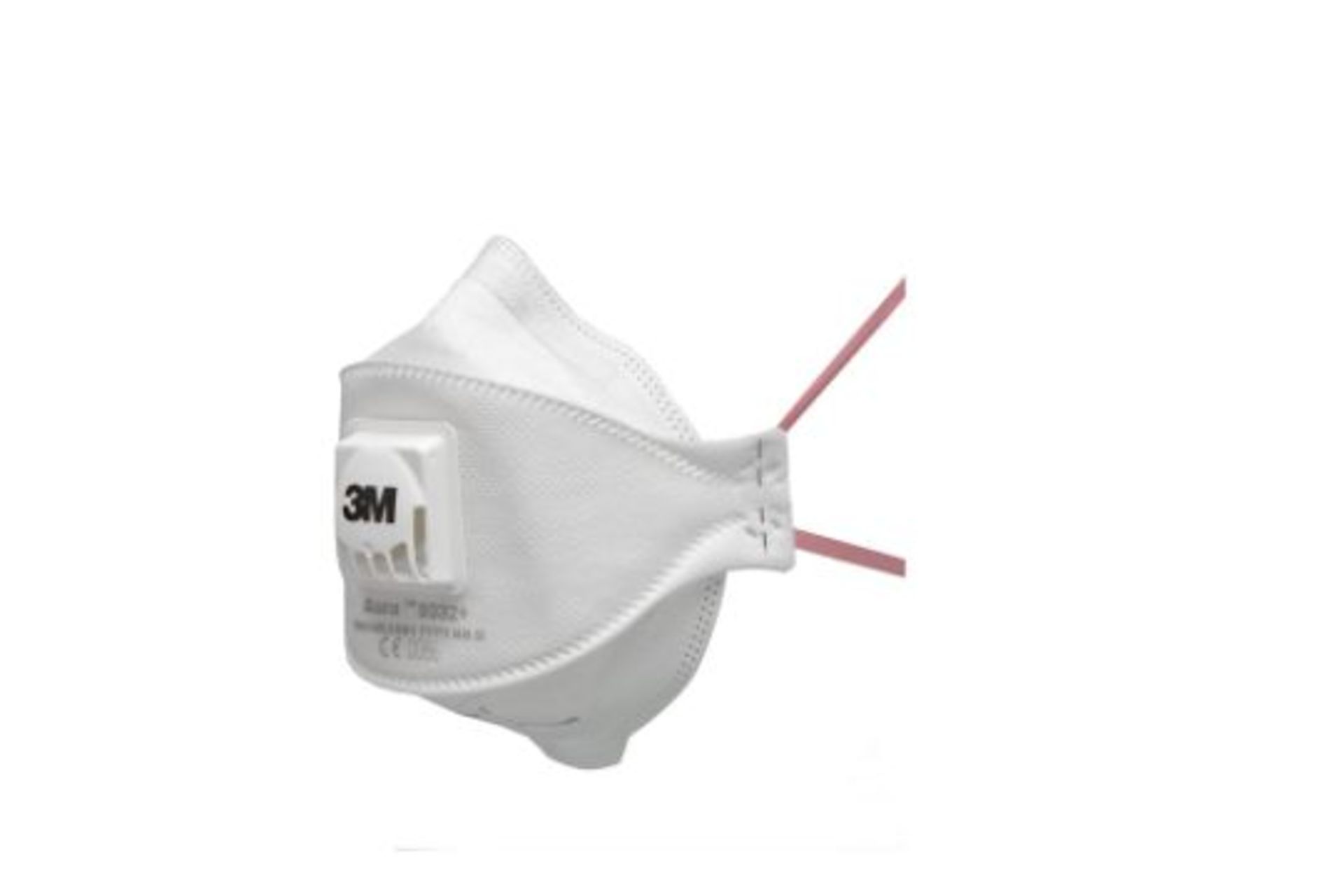 TRADE LOT 60 X BRAND NEW PACKS OF 10 3M AURA 9332 DISPOSABLE MASK, VALVED, WHITE FFP3, FILTERS - Image 2 of 4