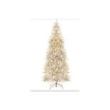 SLIM HINGED PENCIL CHRISTMAS TREE WITH TINSEL LEAVES. - R14.2.