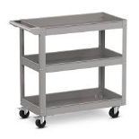 3-Tier Tool Trolley with Handle and Lockable Wheels. - R14.5.