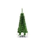 ARTIFICIAL PENCIL CHRISTMAS TREE WITH LED LIGHTS. - R14.2. With pre-installed warm white LED lights,
