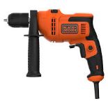 BLACK+DECKER 500W Corded Hammer Drill. - PW. Ideal for variety of jobs around the home and garden,