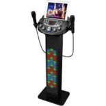 Easy Karaoke EKS828-BT Bluetooth Pedestal Karaoke System with Built-in-speakers, 90W Peak music