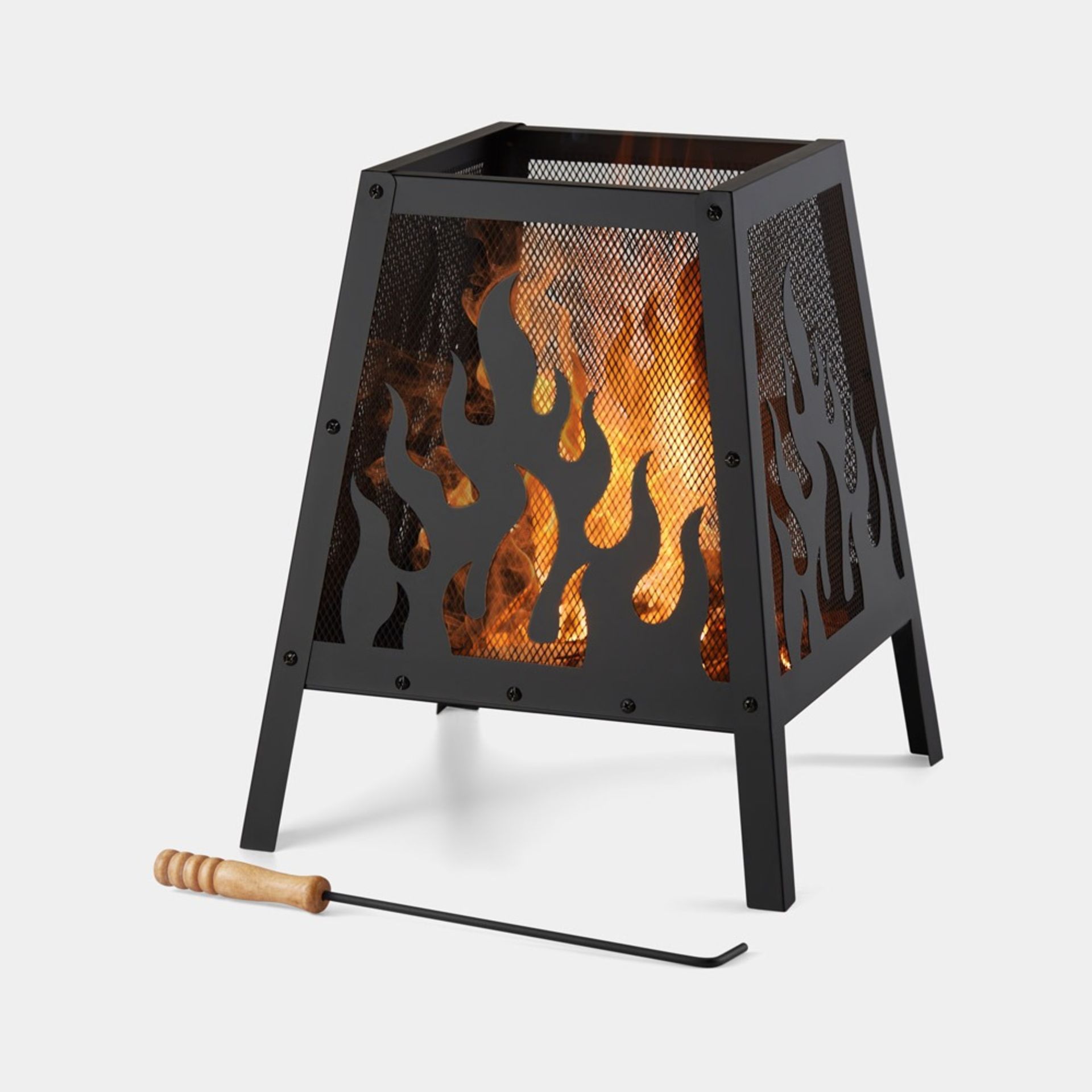 Flame Design Square Fire Pit - ER35