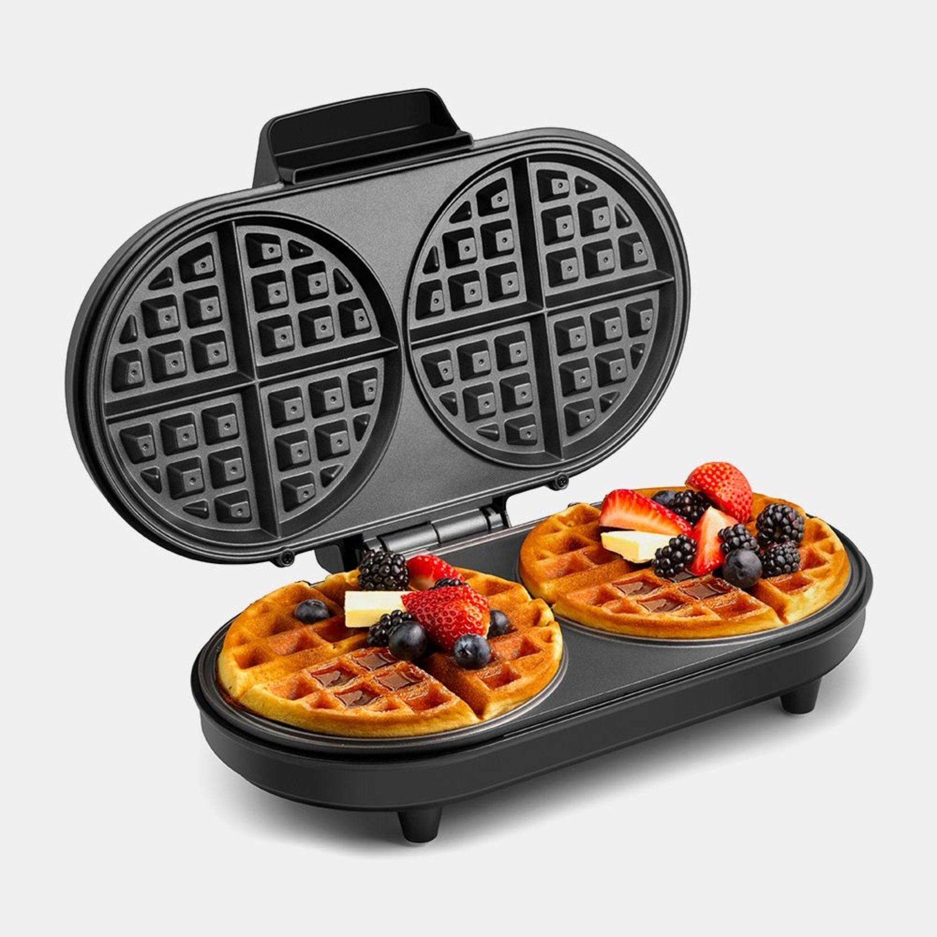 Dual Round Waffle Maker - ER37