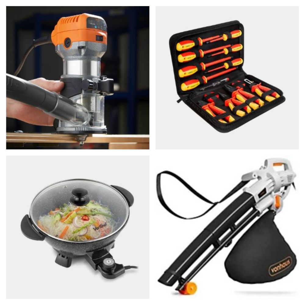 Socket & Tool Sets, Power Tools, Racking, Picnic Backpacks, Bins, Kitchen Electrical, Garden Furniture, Pizza Oven, Luggage,Gazebos & Much More!