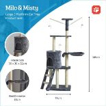 Cat Tree – Milo & Misty 146cm Cat Tower with Sisal Scratching Posts and Bed - ER37
