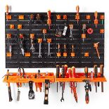 Wall Mounted Storage Tool Organiser with Shelf & Pegboard for Multiple Tools - ER36
