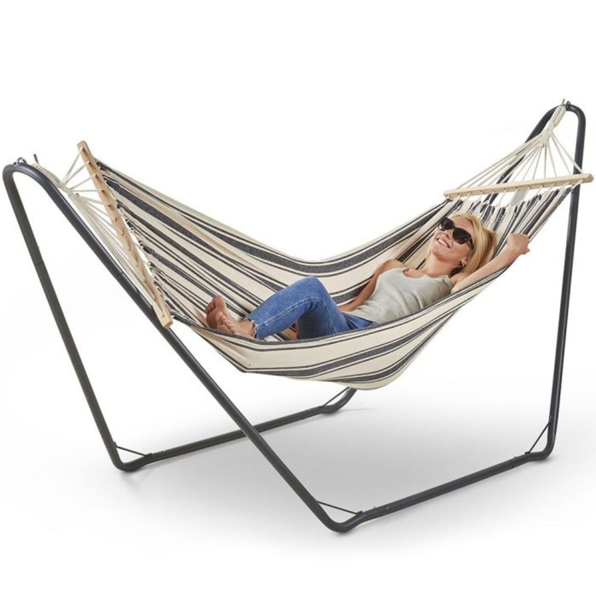 1 Person Cotton Hammock w/ Stand - ER23